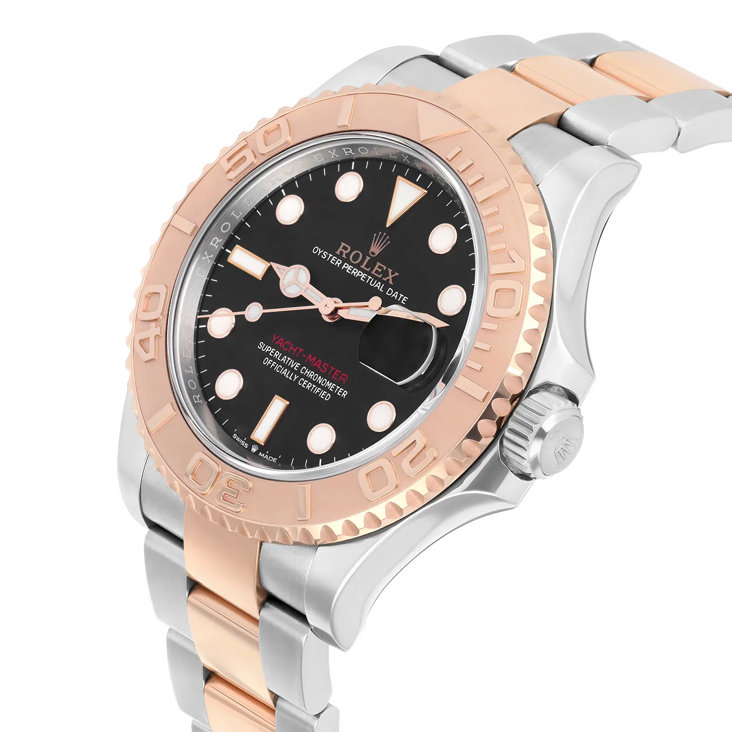 Rolex Yacht-Master 40 Two Tone Rose Black Dial Men's Watch 126621 Complete – image 7