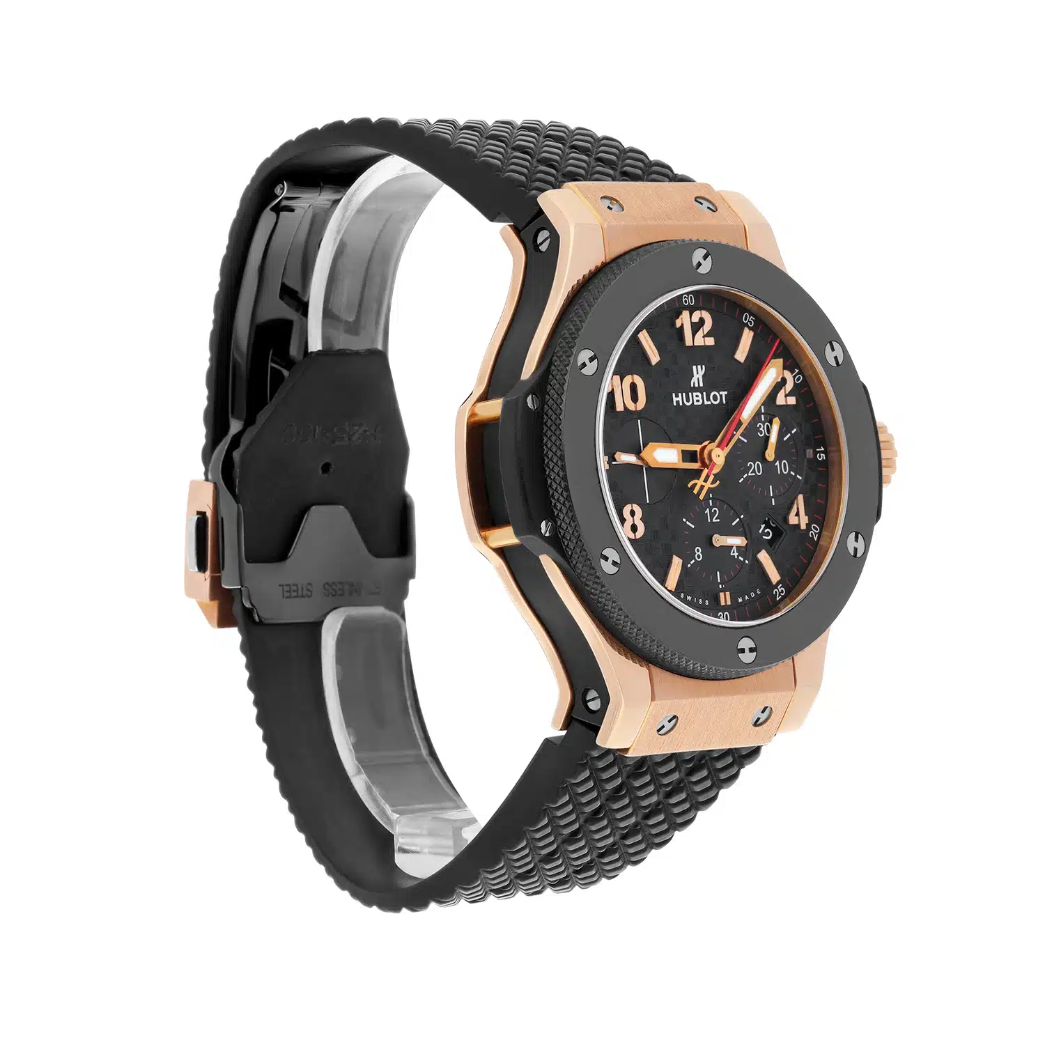 Hublot Big Bang Black 301.PB.131.RX Rose Gold with Black Rubber Watch – image 6