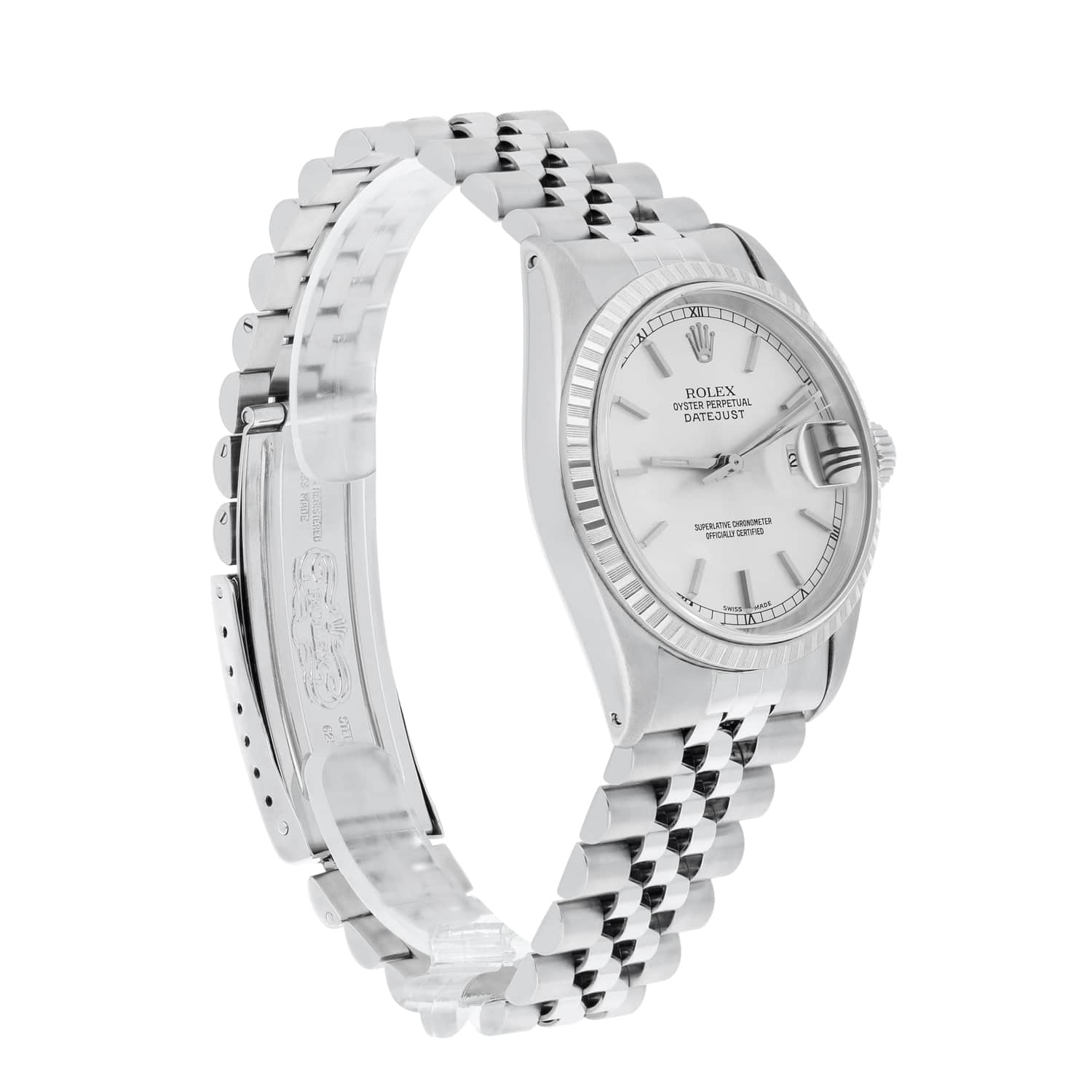 Rolex Datejust 36mm Stainless Steel 16030 Silver RT Index Dial, Circa 1984