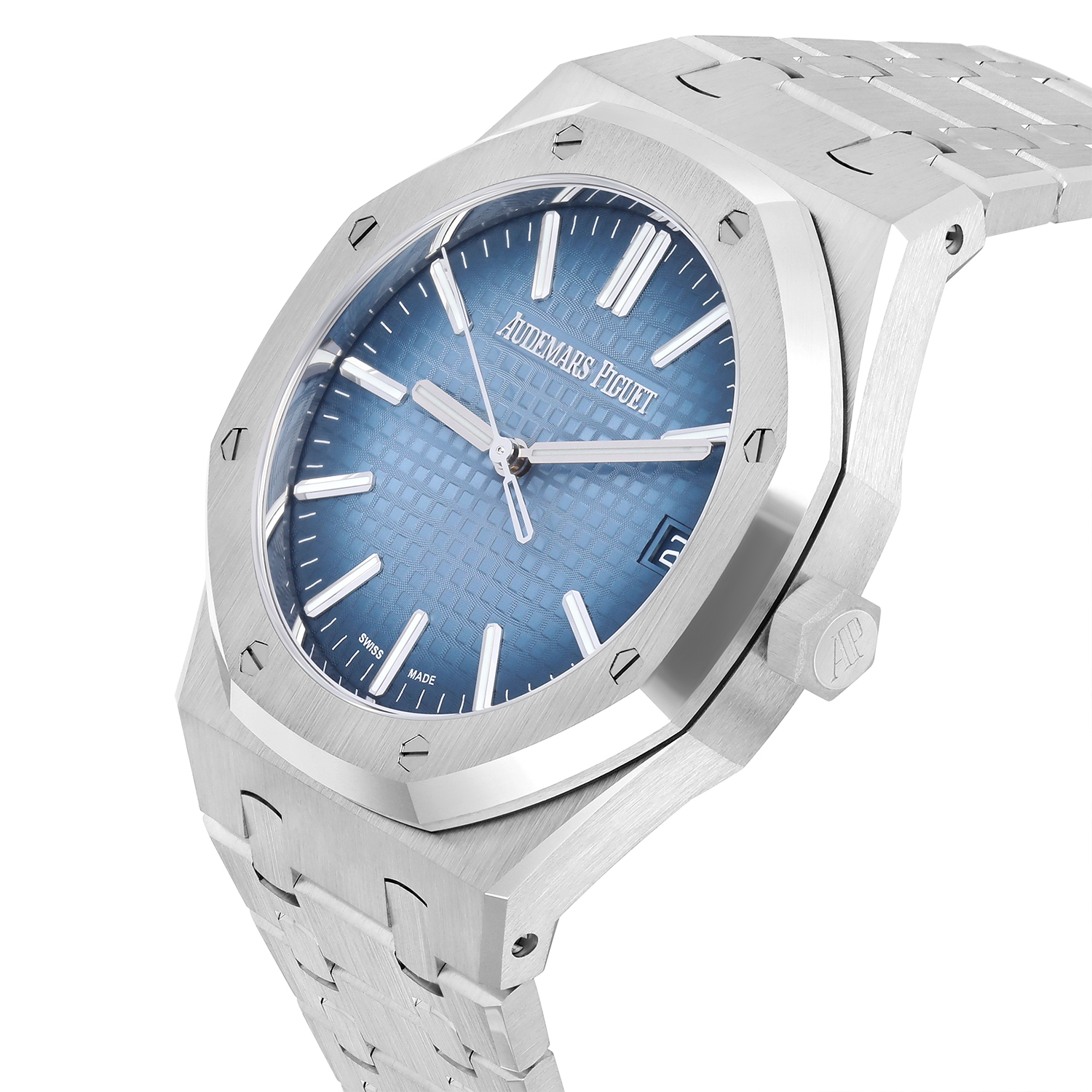 Audemars Piguet Royal Oak 15510BC.OO.1320BC.02 Blue Index Dial White Gold