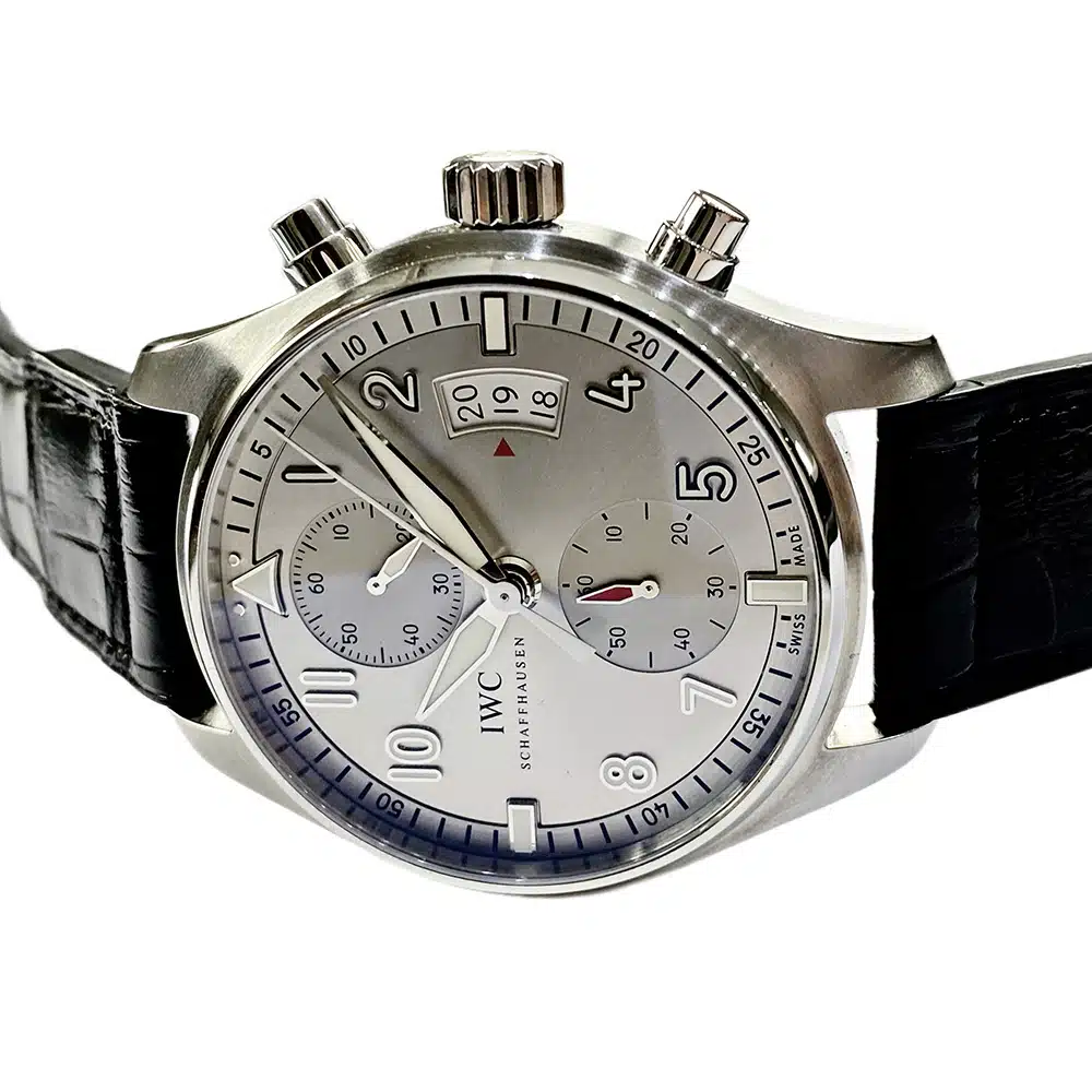 IWC Pilot Spitfire IW387809 Stainless Steel with Black Alligator Leather Watch – image 5