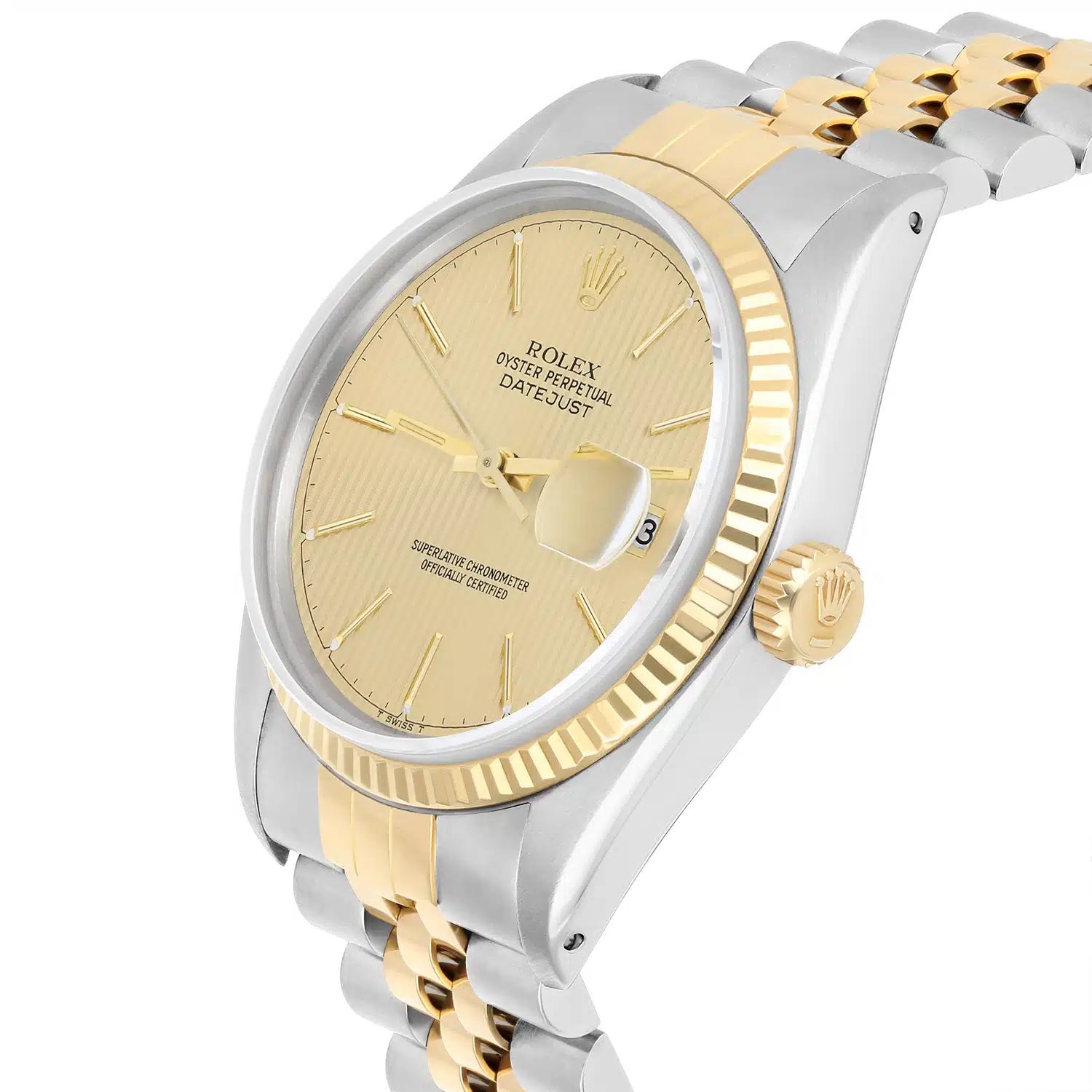 Rolex Datejust 36mm Two Tone Champagne Dial Jubilee 16013 Circa 1988 Papers – image 6