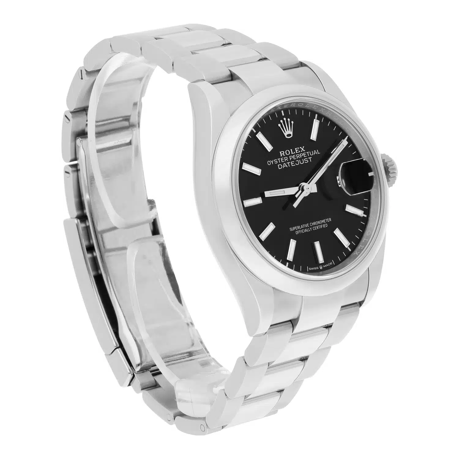 Rolex 126200 Datejust 36mm Black Index Dial Oyster Bracelet 2022 COMPLETE MINT – image 5