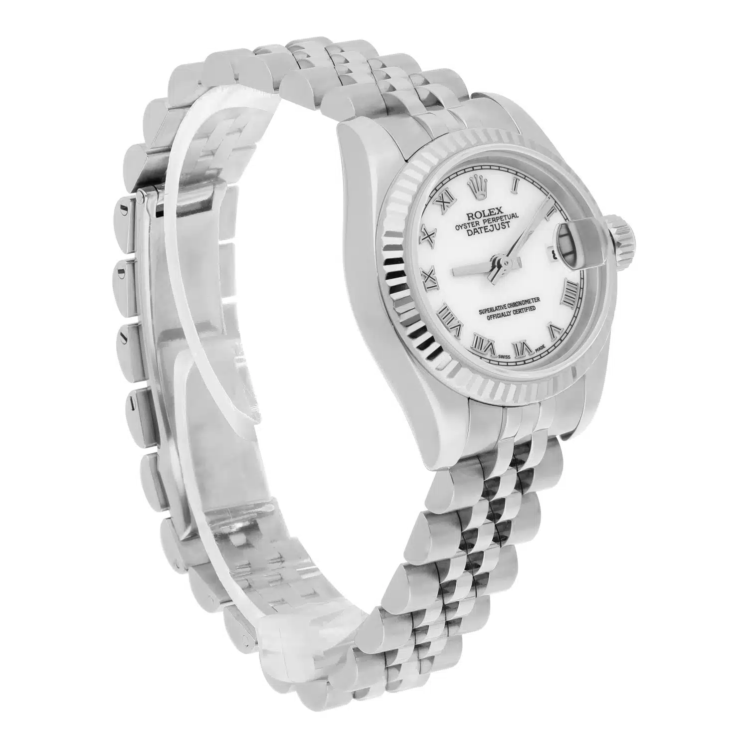 Rolex Lady-Datejust 26mm 179174 Steel & White Gold Watch Roman Dial – image 5