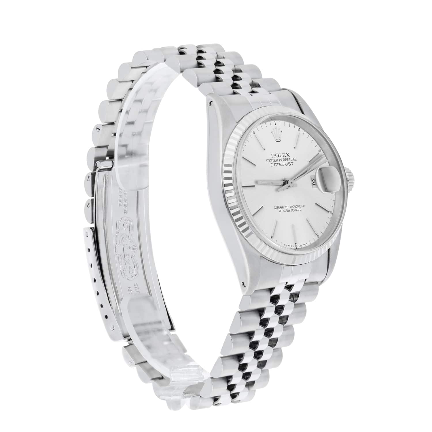 Rolex Datejust 36 Stainless Steel 16014 Silver Index Dial Circa 1979