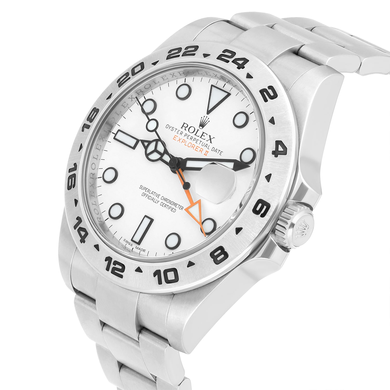 Rolex Explorer II 42mm Oyster 216570 Stainless Steel Watch White Dial Complete