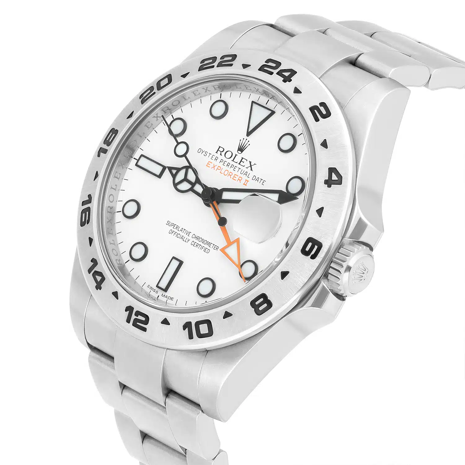 Rolex Explorer II 42mm Oyster 216570 Stainless Steel Watch White Dial Complete – image 3