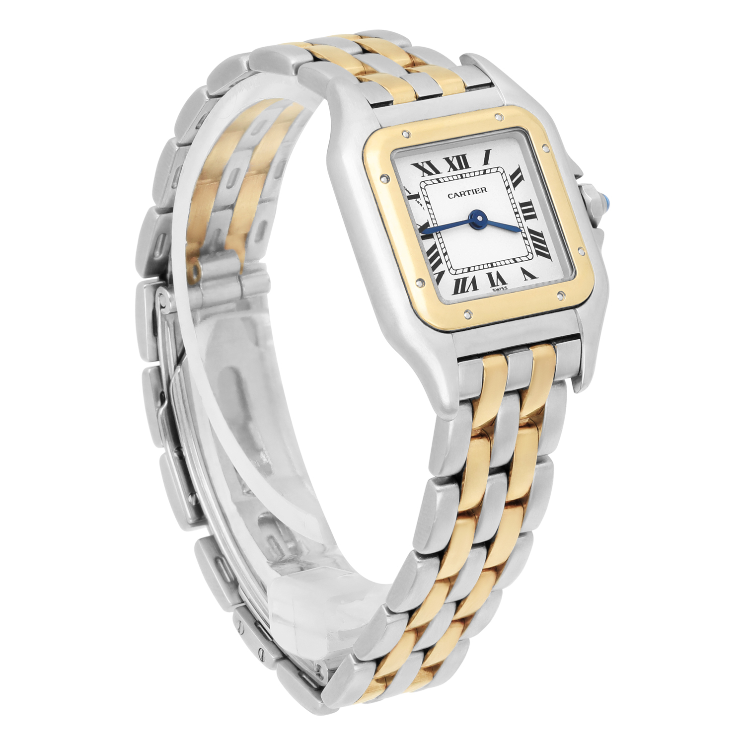 Cartier Panthère W25029b6 Panthere Ladies 18k Yellow Gold And Stainless Steel Quartz Complete Set