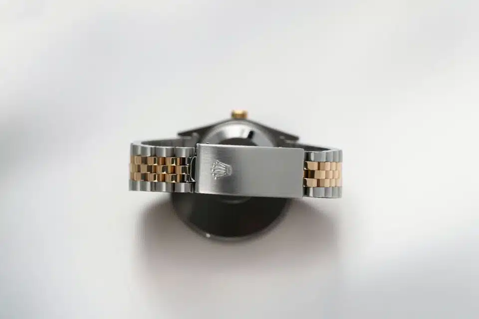 Rolex Datejust 31 Houndstooth Dial Two Tone Ladies Watch Diamond Bezel 68273 – image 8