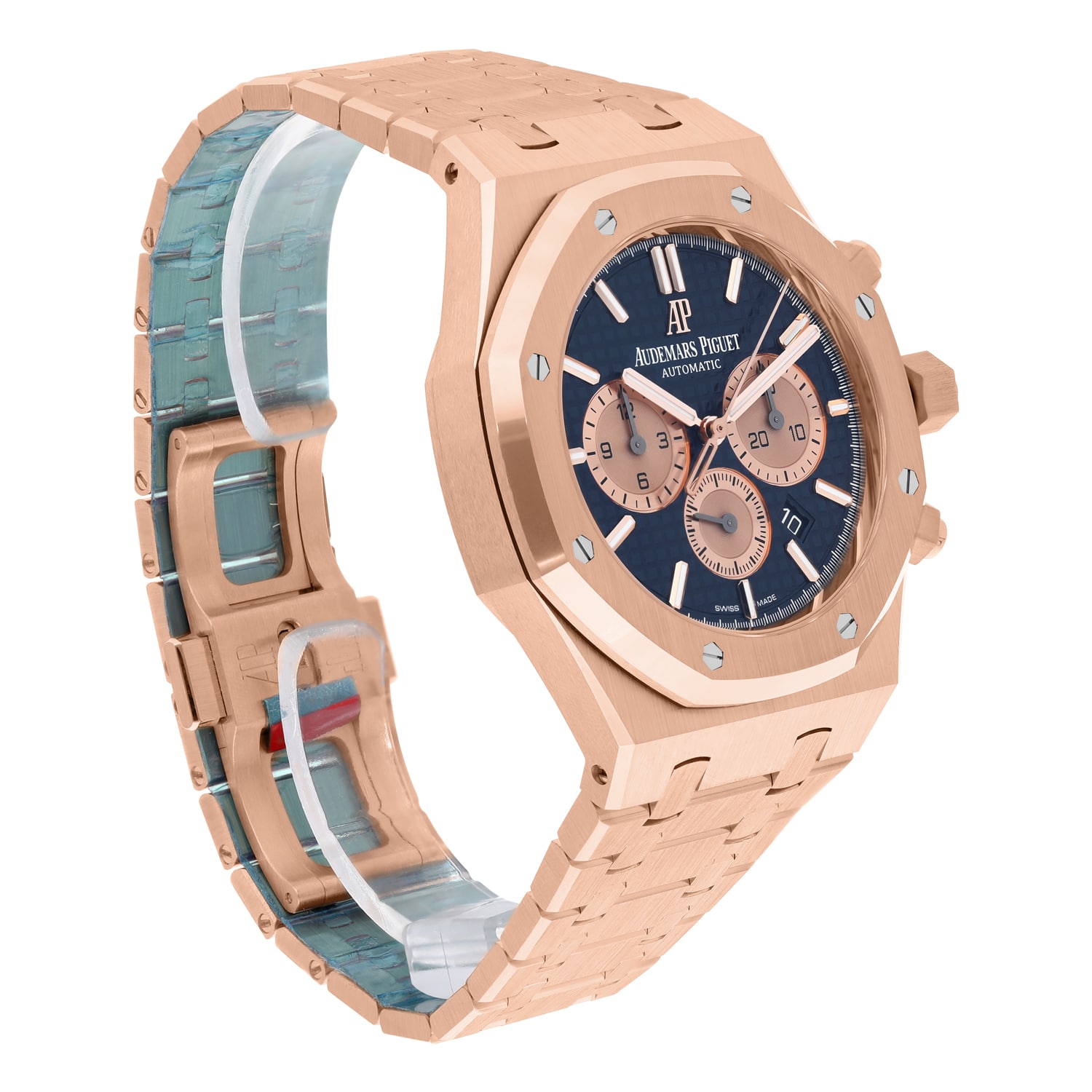 Audemars Piguet Royal Oak Chronograph Blue 26331OR.OO.1220OR.01 Rose Gold Watch