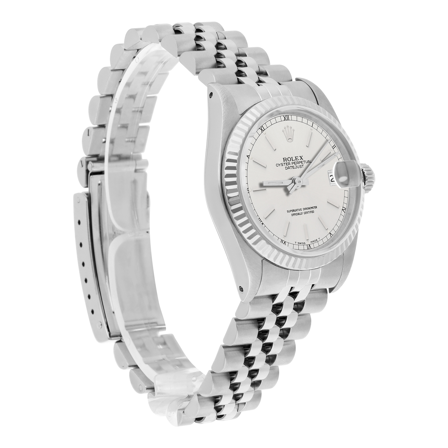 Rolex Datejust 31mm 68274 Silver Index Dial Stainless Steel Watch W/G Bezel Circa - 1984