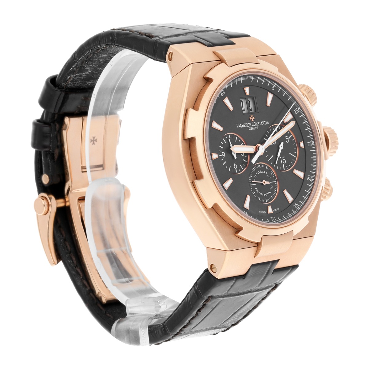 Vacheron Constantin Overseas Automatic Rose Gold Mens Watch Date 49150/000R-9338