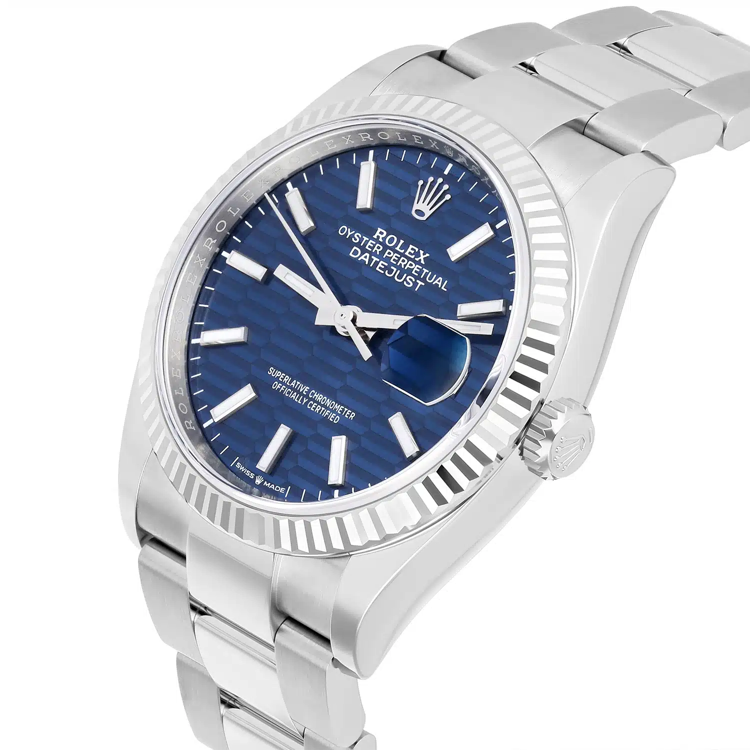 Rolex 126234-0050 Datejust 36mm Stainless Steel Blue Motif Dial Watch New 2024 – image 6