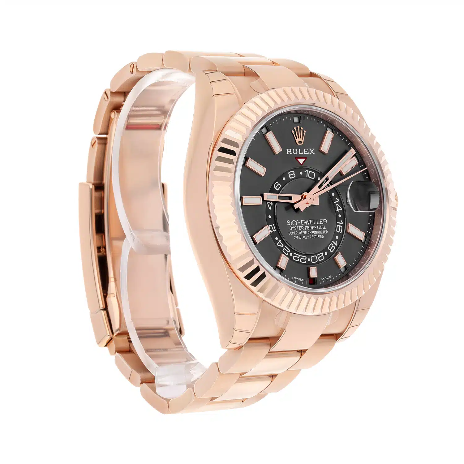 Rolex Sky-Dweller 326935-0007 42mm Everose Gold Rhodium Dial Oyster Bracelet Stickers – image 6