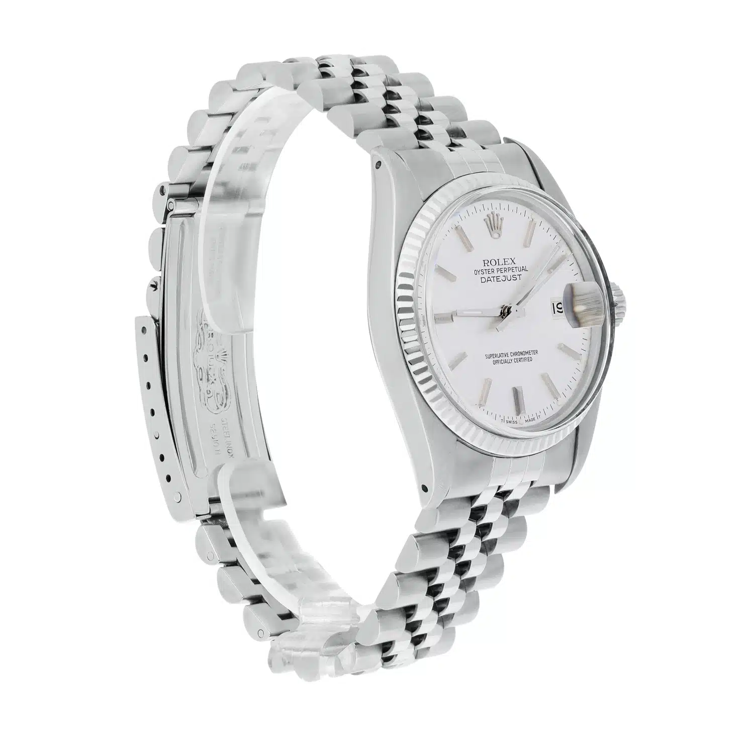 Rolex Datejust 36mm Stainless Steel 16014 Silver Linen Dial, Jubilee Circa - 1979 – image 6
