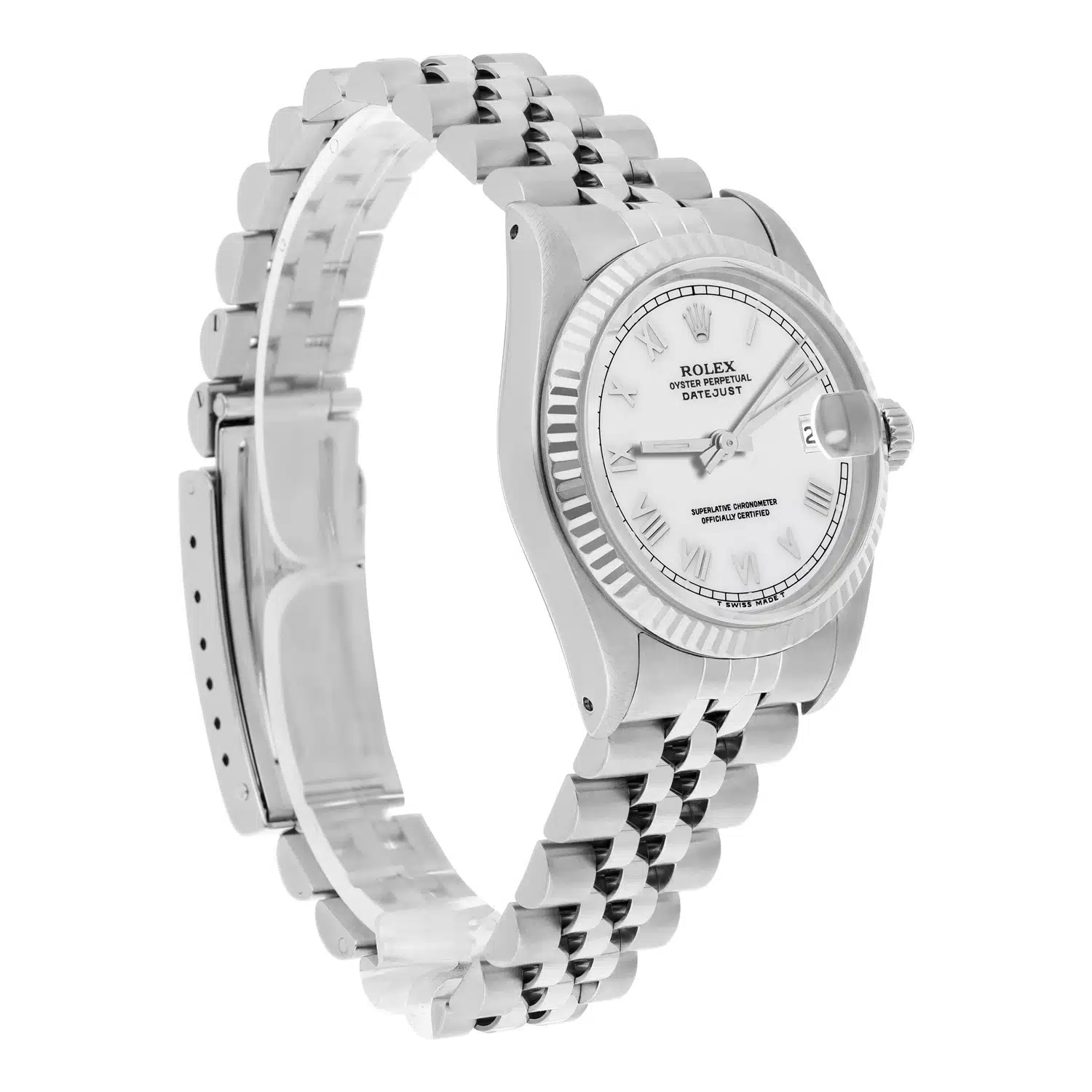 Rolex Datejust 31mm 68274 White Roman Dial Stainless Steel Watch – image 6