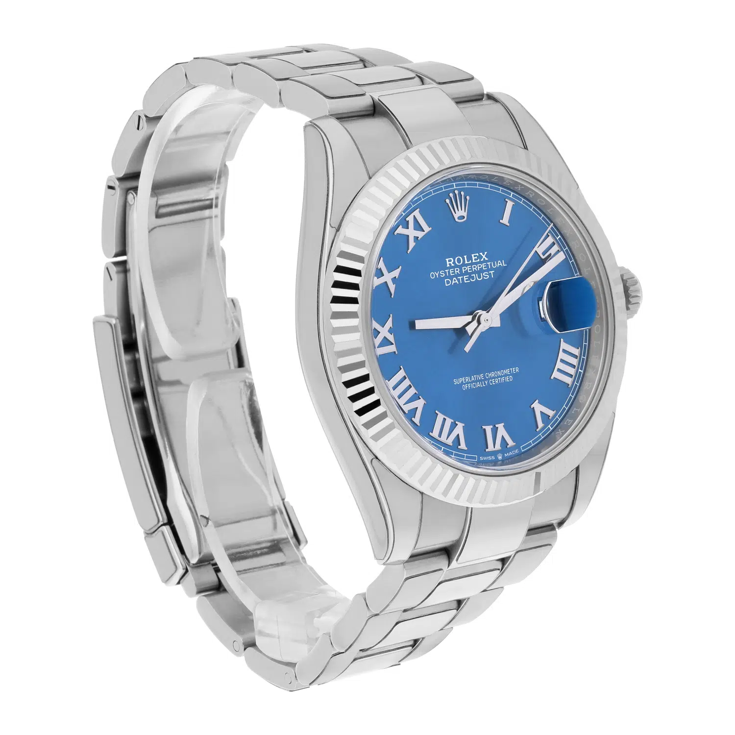 Rolex Datejust 126334 Stainless Steel 41mm Blue Roman Dial Complete MINT 2021 – image 7