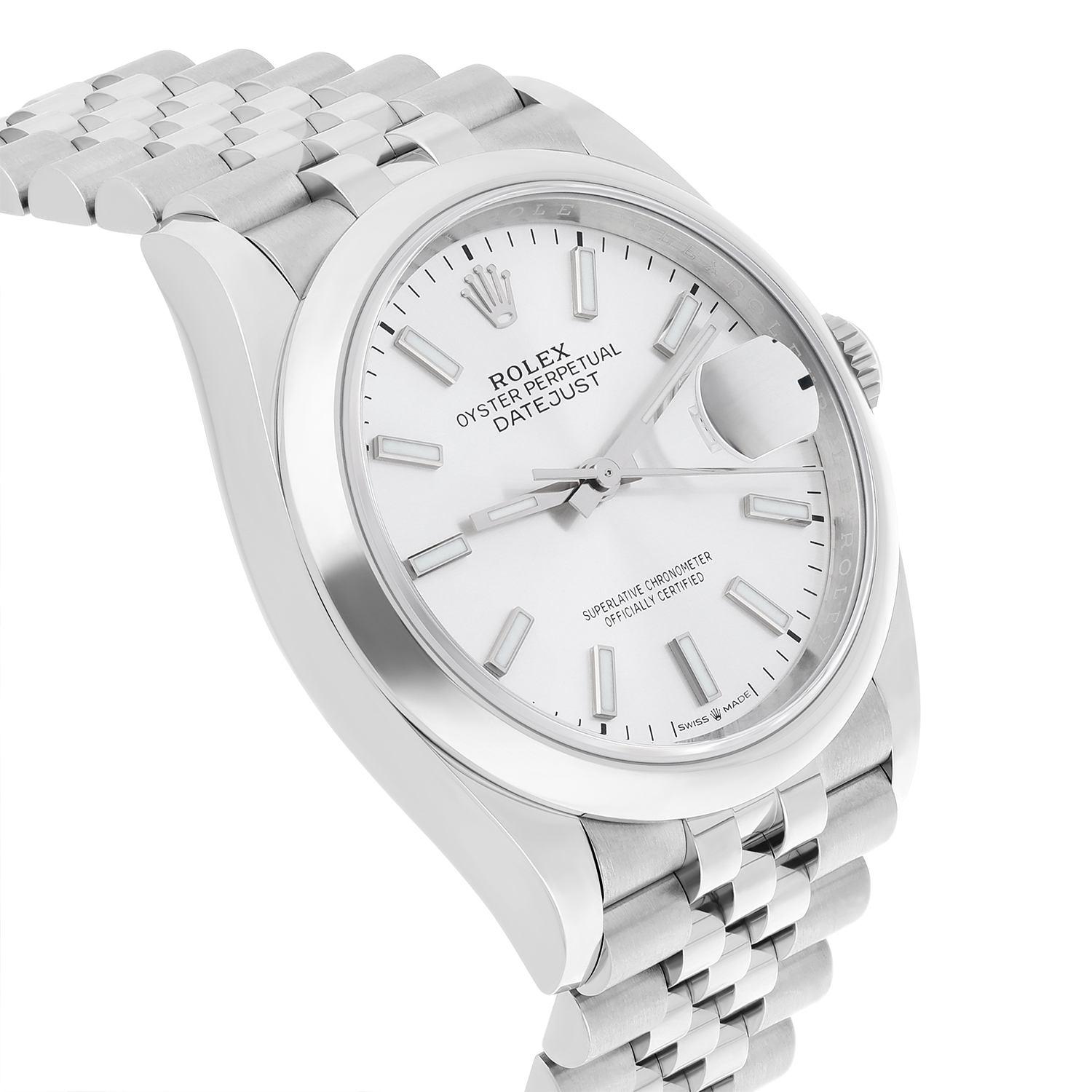 Rolex Datejust 36mm Jubilee Steel Silver Dial Automatic Mens Watch 126200 - 2023