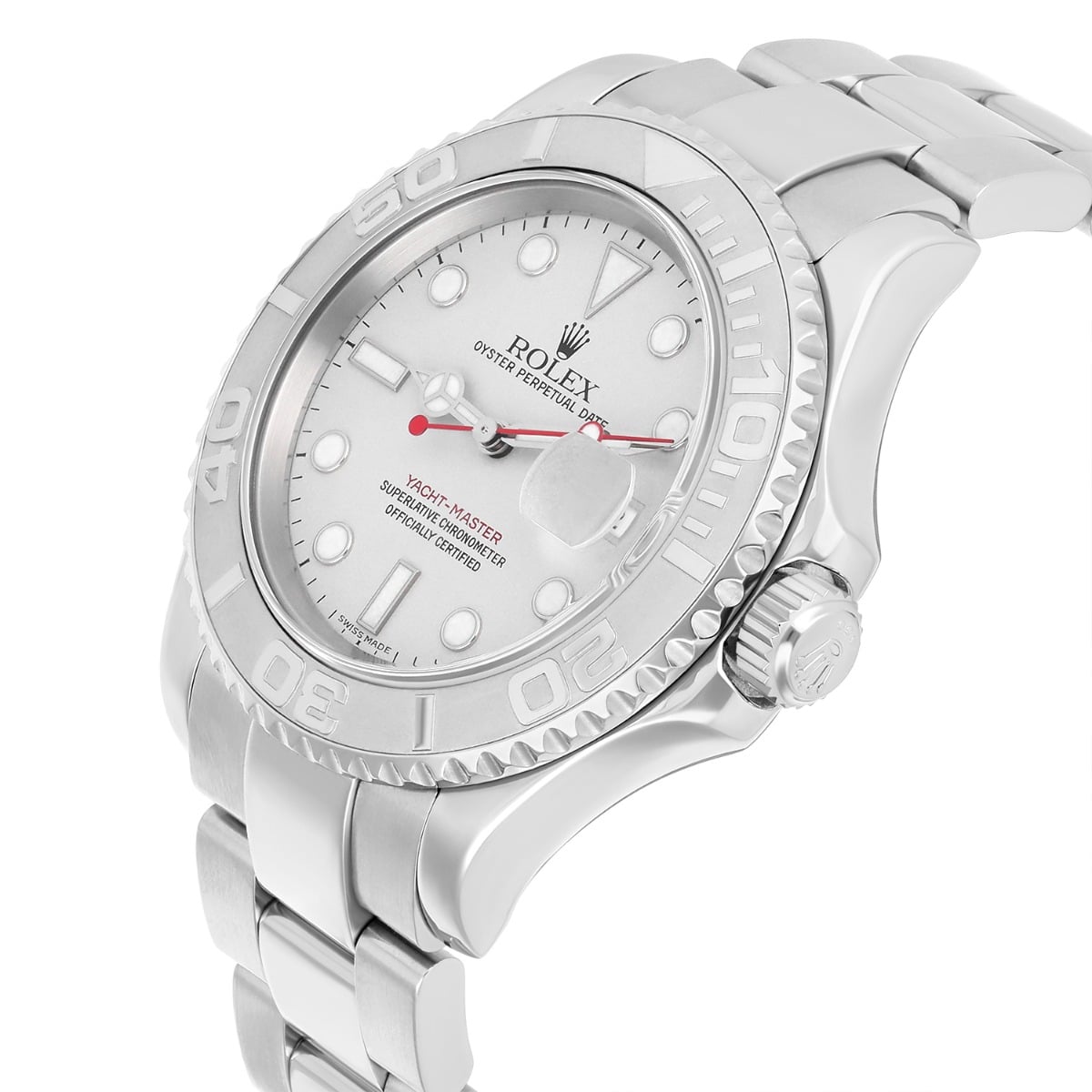 Rolex Yacht-Master 40mm Platinum Bezel Automatic Oyster Watch 16622 Y Series