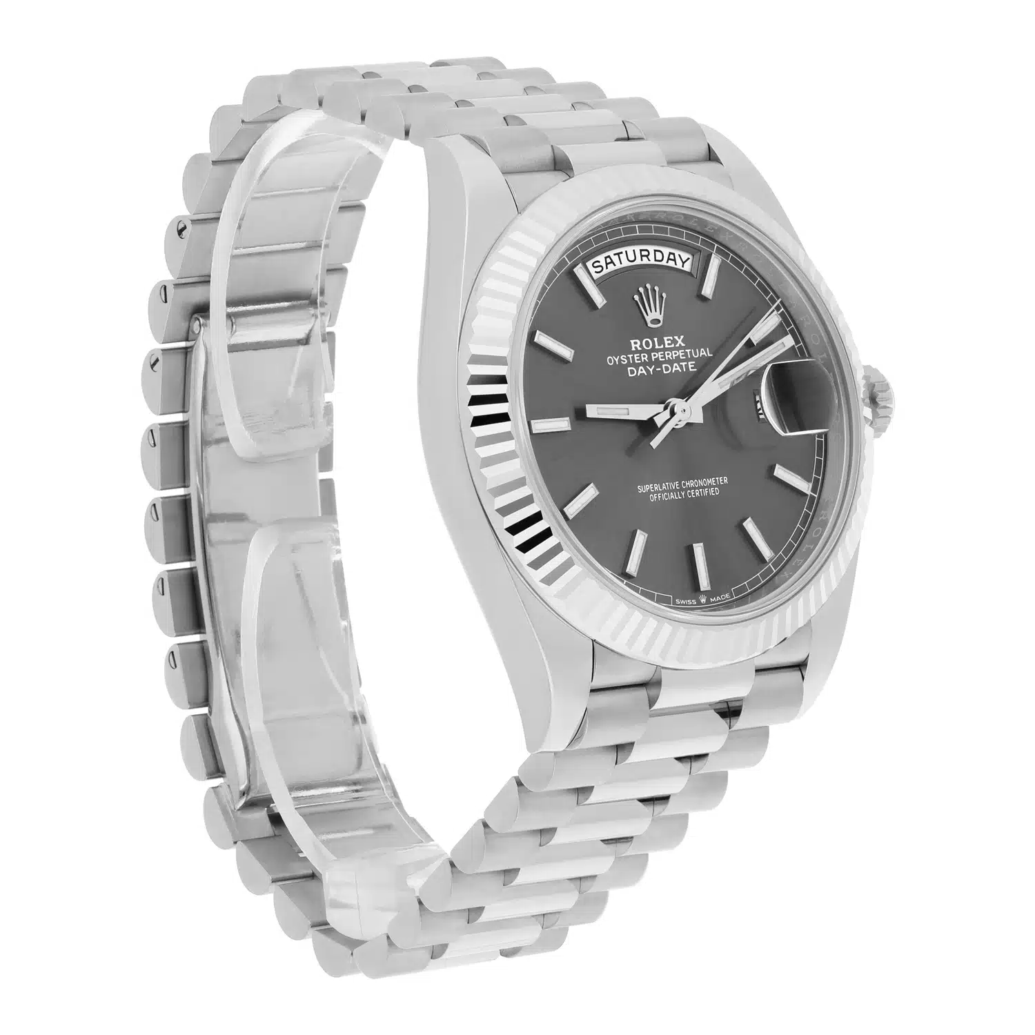 Rolex Day-Date 40 228239 White Gold Grey Slate Dial Presidential UNWORN – image 6