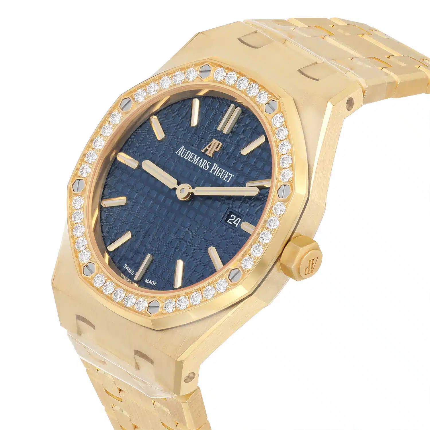 Audemars Piguet Royal Oak Lady 33 Blue Dial 67651BA.ZZ.1261BA.02 Yellow Gold Diamond – image 3