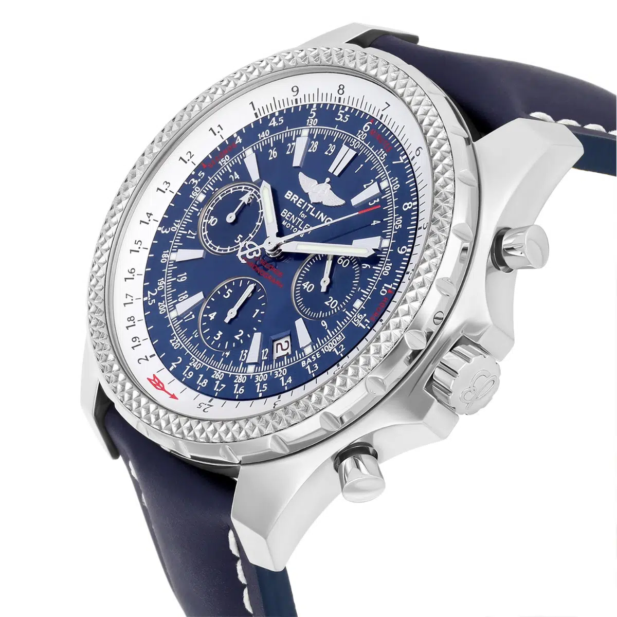 Breitling for Bentley Motors Blue Dial, Blue Strap Stainless Steel Watch A25362 – image 5