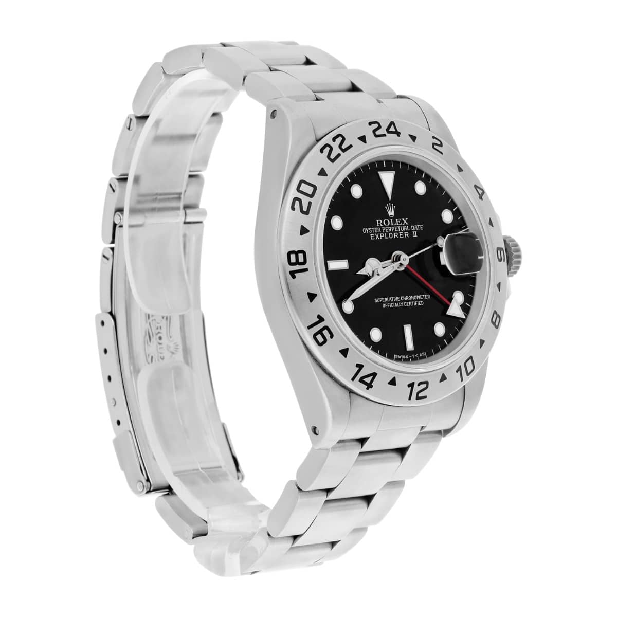 Rolex Explorer II 16570 40mm Stainless Steel Black Dial Men's Watch Year 1997