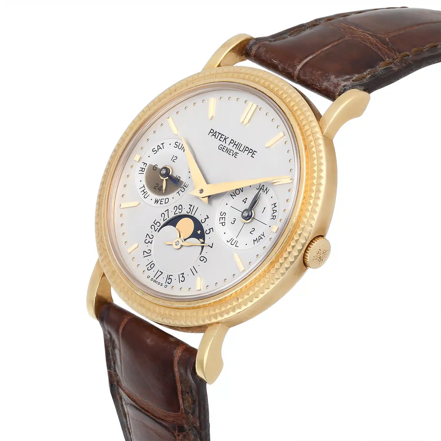 Patek Philippe Perpetual Calendar 18k Yellow Gold Watch 5039J Complete 2005 – image 5