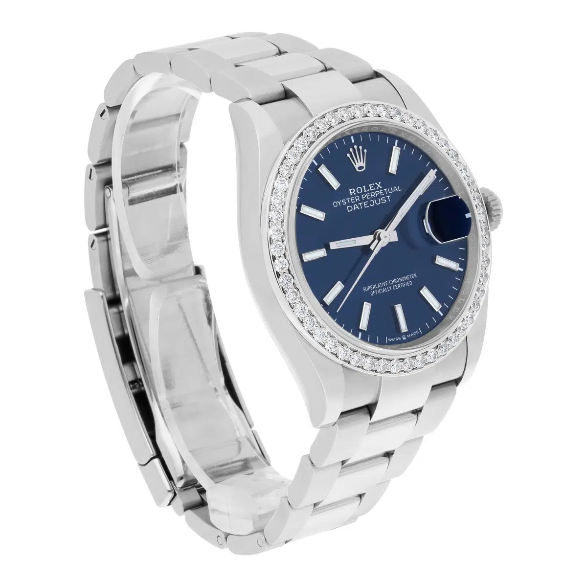 Rolex 126200 Datejust 36mm Blue Index Dial Oyster Bracelet 2021 COMPLETE MINT – image 6