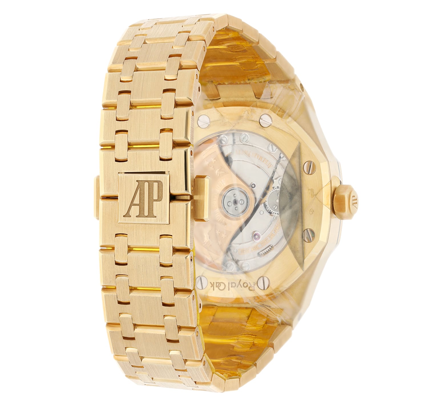 Audemars Piguet Royal Oak Selfwinding 15450BA.OO.1256BA.01 37MM White Index Dial Yellow Gold Watch UNWORN