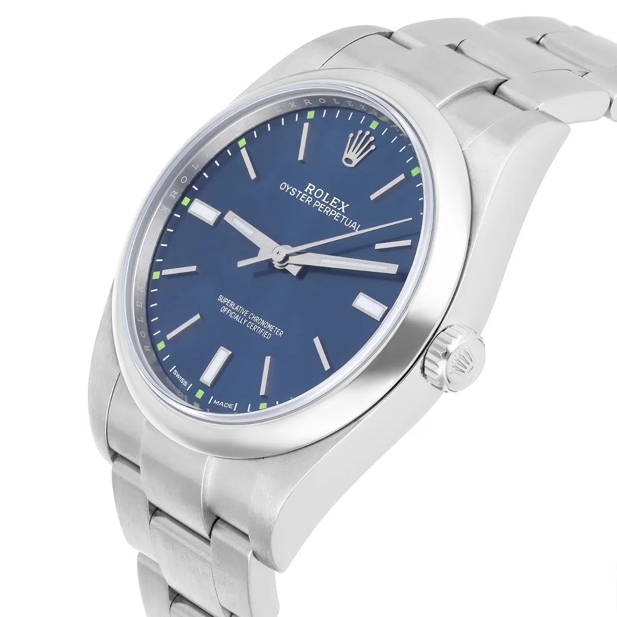 Rolex Oyster Perpetual 114300 Blue Dial Oyster Bracelet Stainless Steel Watch – image 3