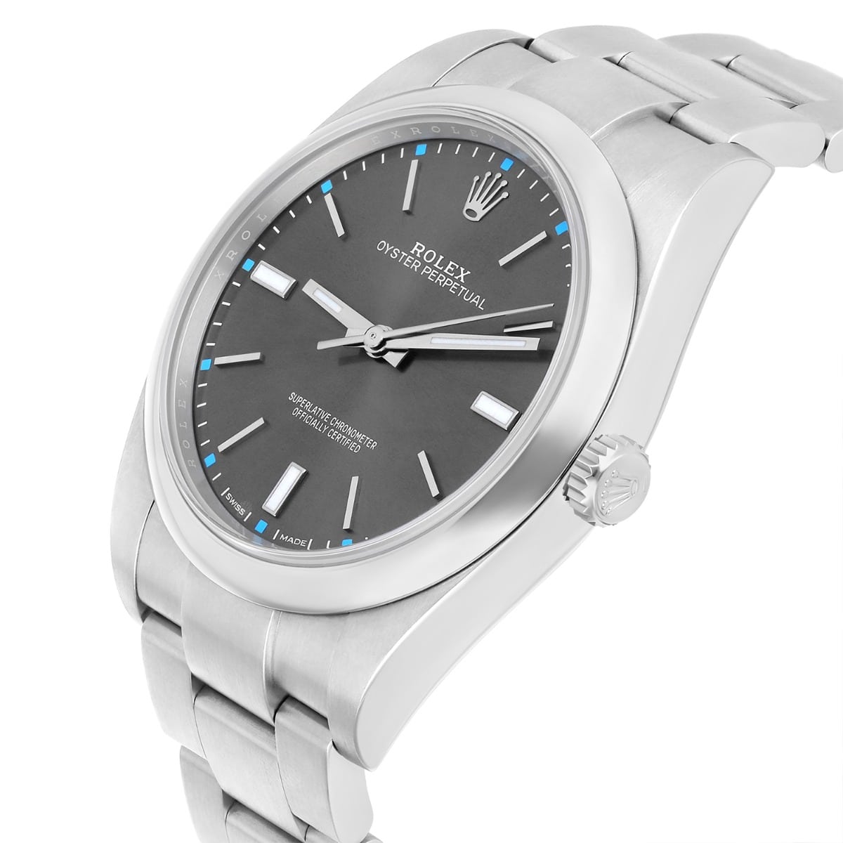 Rolex Oyster Perpetual 114300 Blue Dial Oyster Bracelet Box