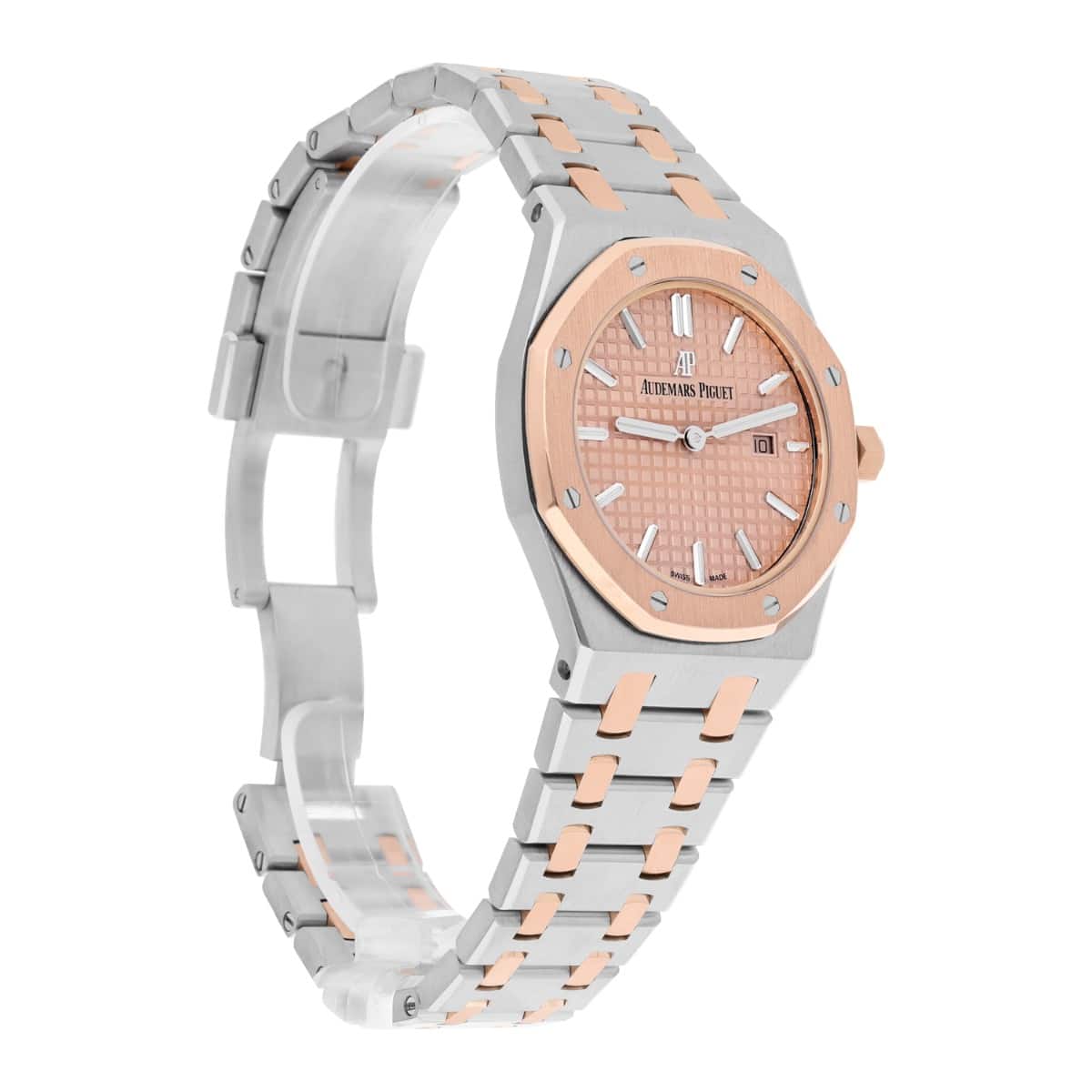 Audemars Piguet Royal Oak 33mm Quartz 67650SR.OO.1261SR.01 Pink Dial Watch With Box/Papers