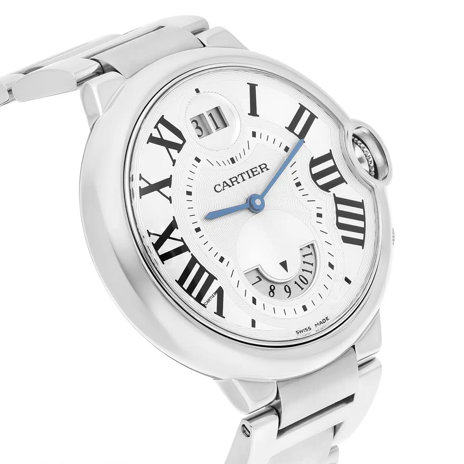 Cartier Ballon Bleu Stainless Steel Two Timezone Quartz Watch 38MM W6920011 – image 6