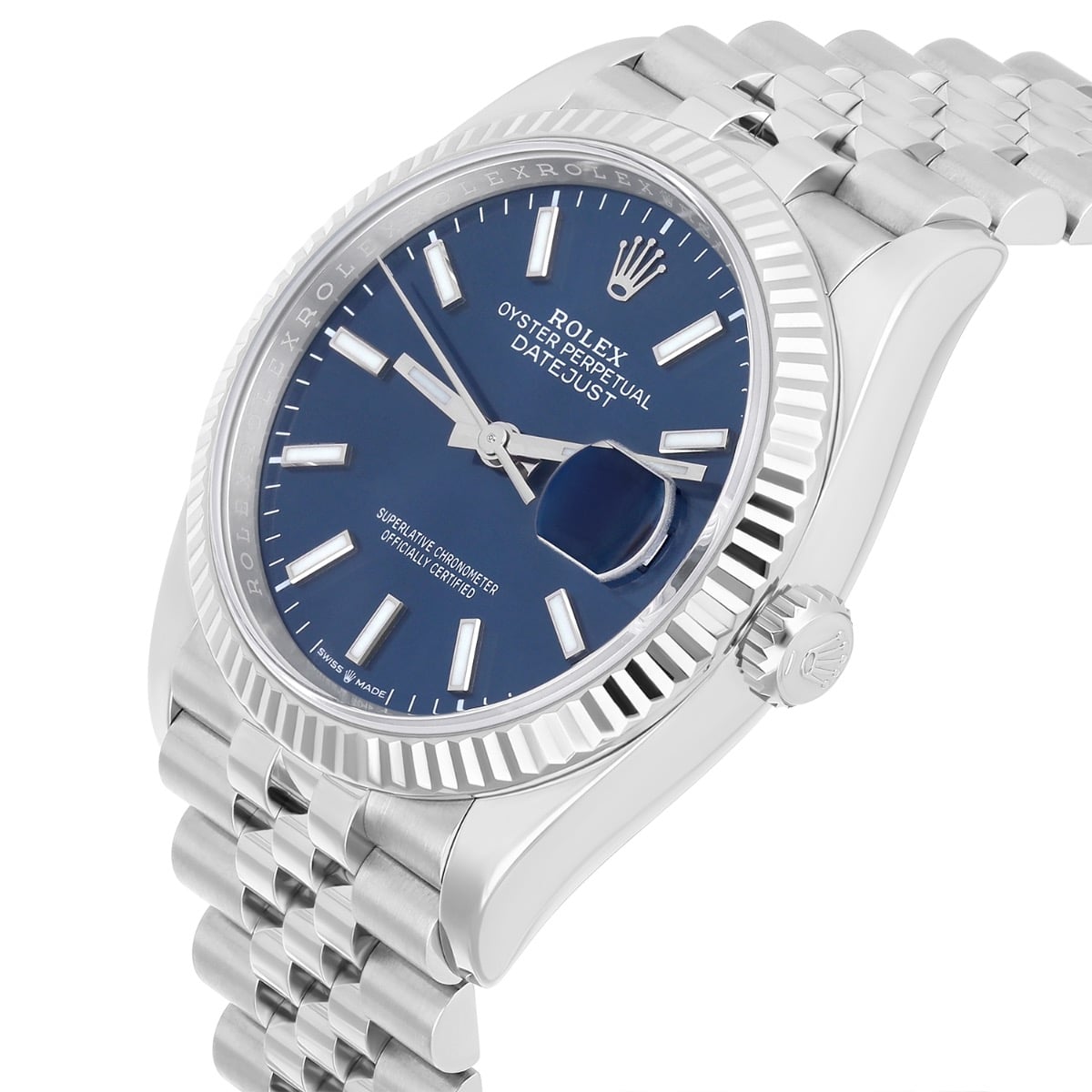 Rolex Datejust 126234 Steel 36mm Blue Index Dial Jubilee Bracelet Box/Papers 2021