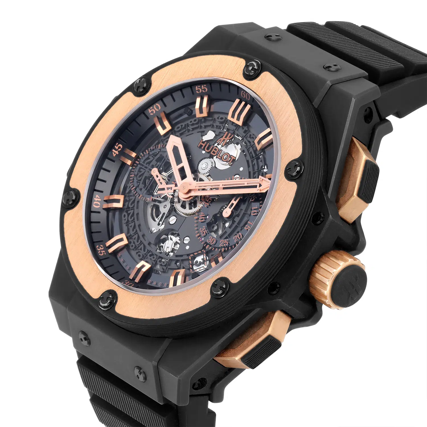 Hublot King Power Unico 701.CO.0180.RX Rose Gold Ceramic King Gold Skeleton – image 6