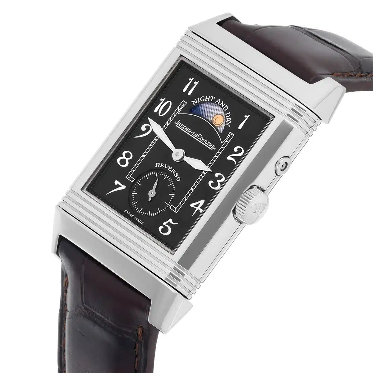 Jaeger LeCoultre Reverso Duo Night Day Size 26x42mm 18K White Gold Watch 270.3.54 – image 3