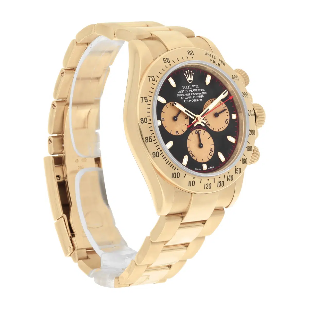 Mint 18K Yellow Gold 40mm Rolex Cosmograph Daytona 116528 Paul Newman – image 6