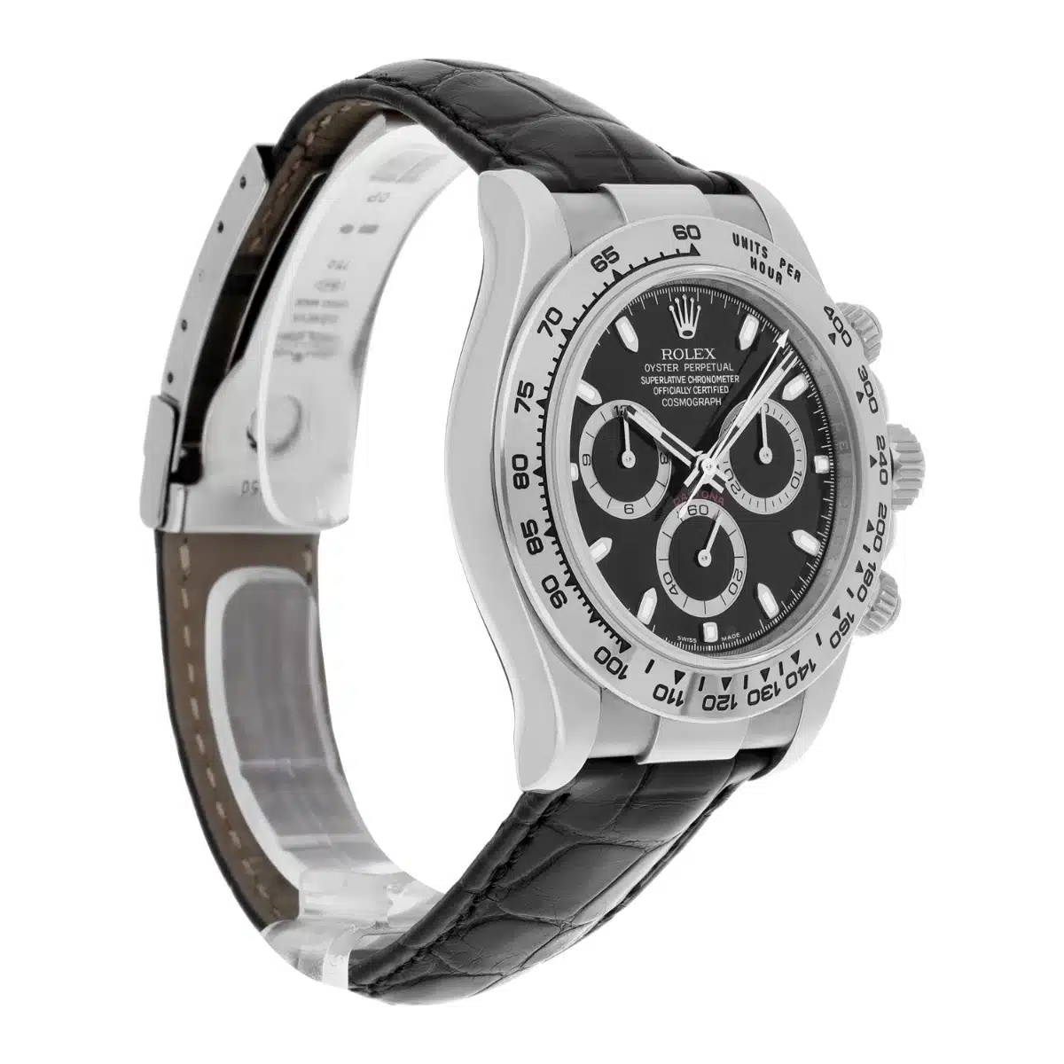 Rolex Cosmograph Daytona 116519 18k White Gold Mens Watch Strap Box Papers – image 6