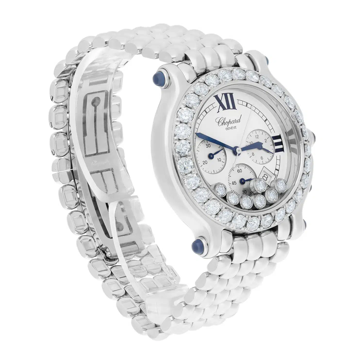 Chopard Happy Sport Chronograph Steel Ladies Watch with Diamonds 38mm 28/8267-23 – image 6