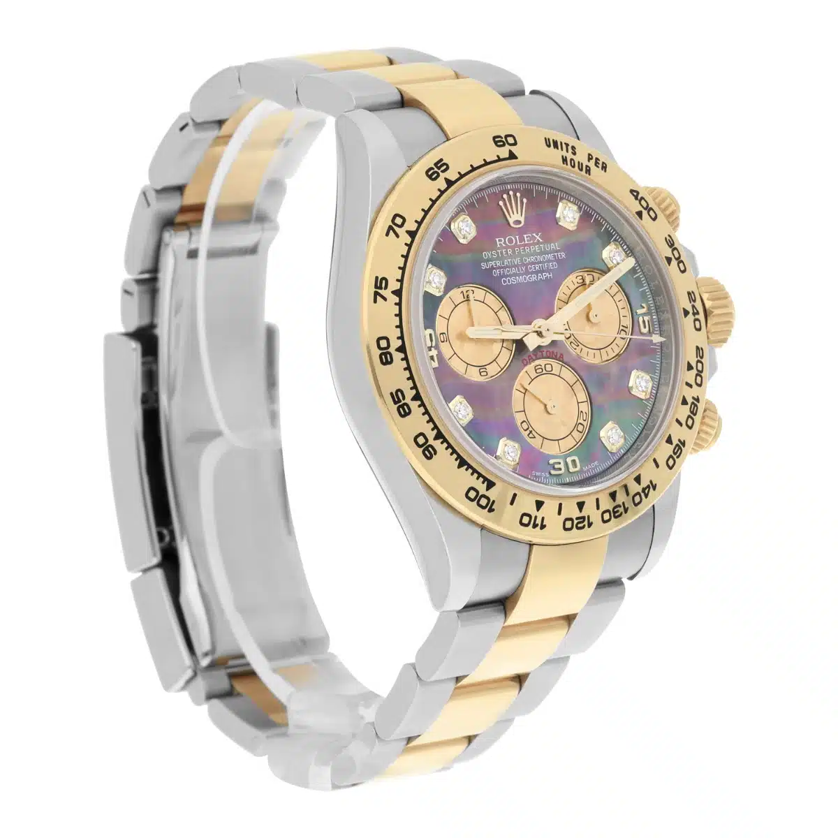 Rolex Daytona Steel/Yellow Gold Watch Tahitian MOP Diamond Dial 116503 – image 4