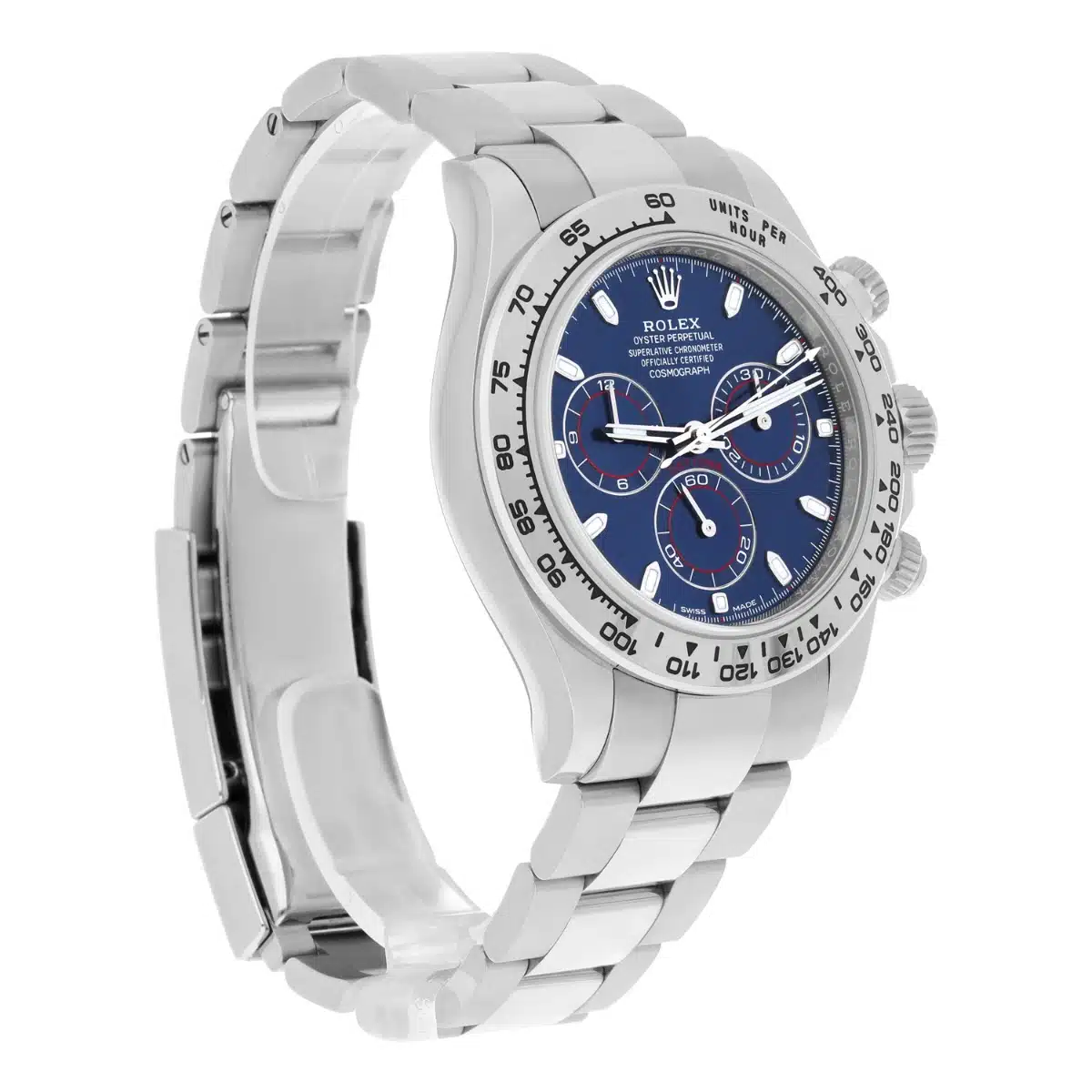 Rolex Cosmograph Daytona White Gold 40mm Blue Dial 116509 Complete 2021 – image 4
