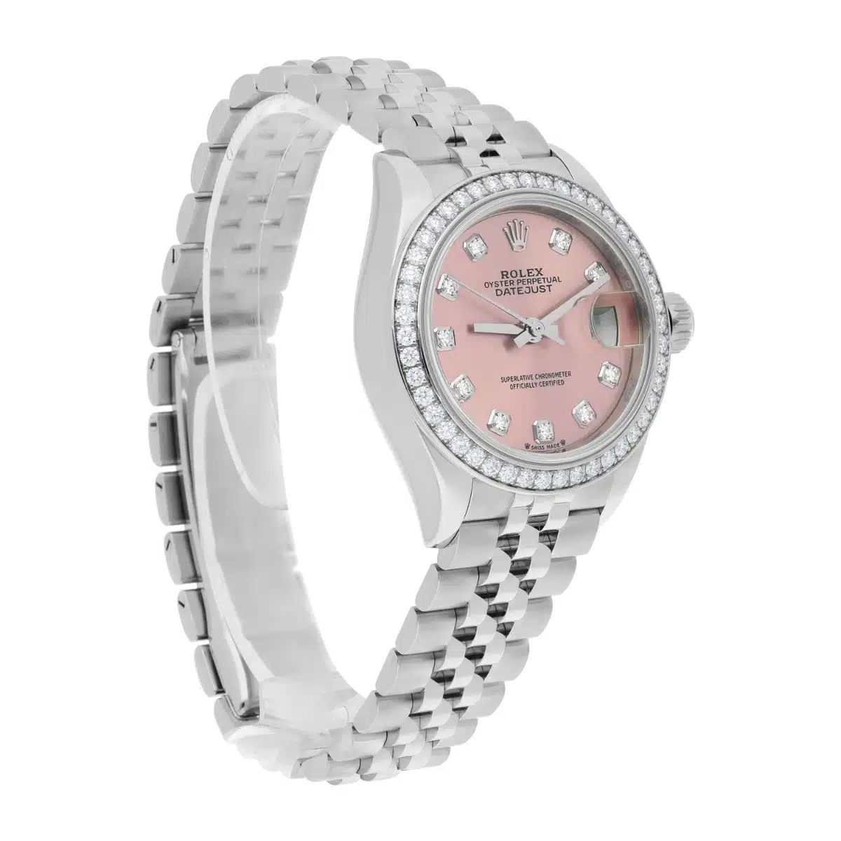 Rolex Lady-Datejust 28mm 279384RBR Pink Diamond Jubilee Complete – image 4