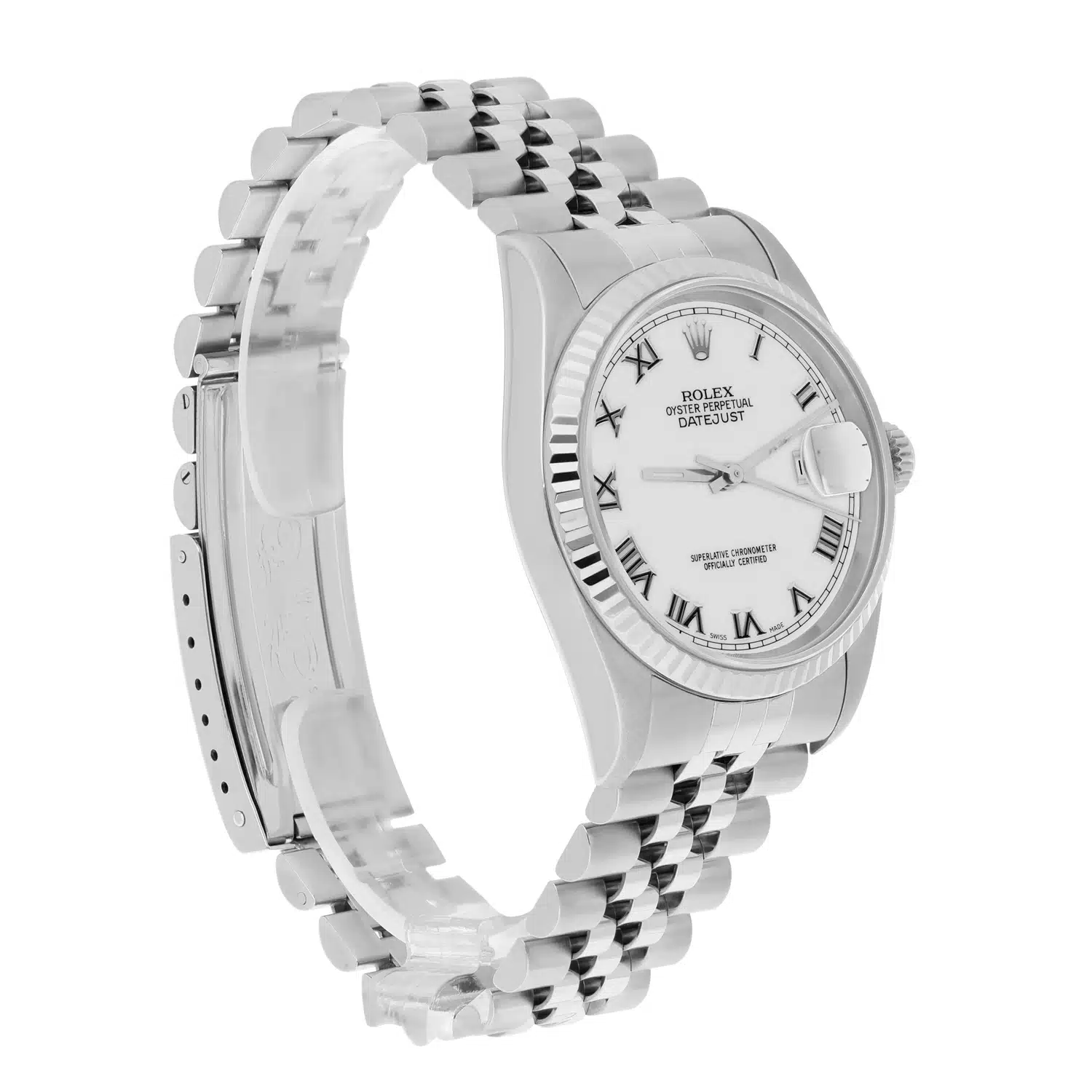Rolex Datejust 36mm Stainless Steel 16234 White Roman Dial, Jubilee Circa - 1995 – image 6