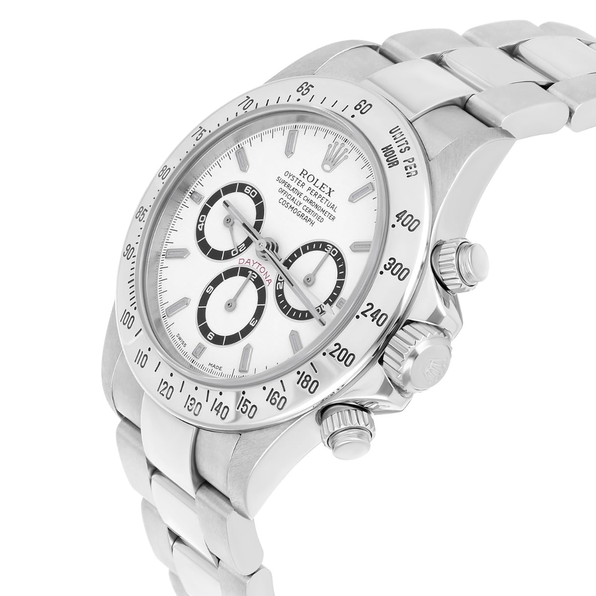 Rolex Cosmograph Daytona 16520 White Dial Zenith Movement Circa 1999 Box/Papers