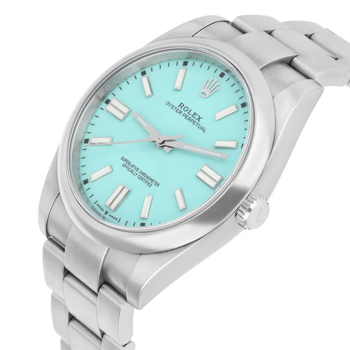 Rolex Oyster Perpetual 124300-0006 Tiffany Turquoise 41mm Stainless Steel Mint 2021 – image 5