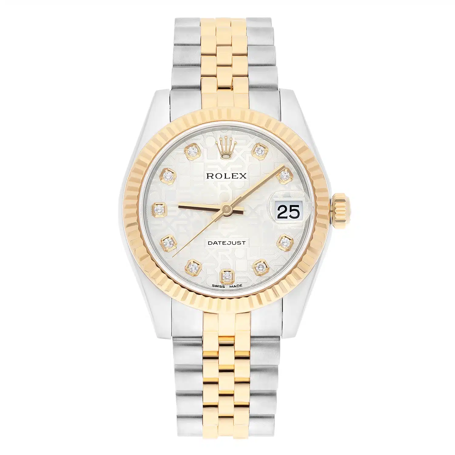 Rolex Women's Datejust 31 178273-0006 Silver Jubilee Diamond Dial, Jubilee Bracelet – image 3