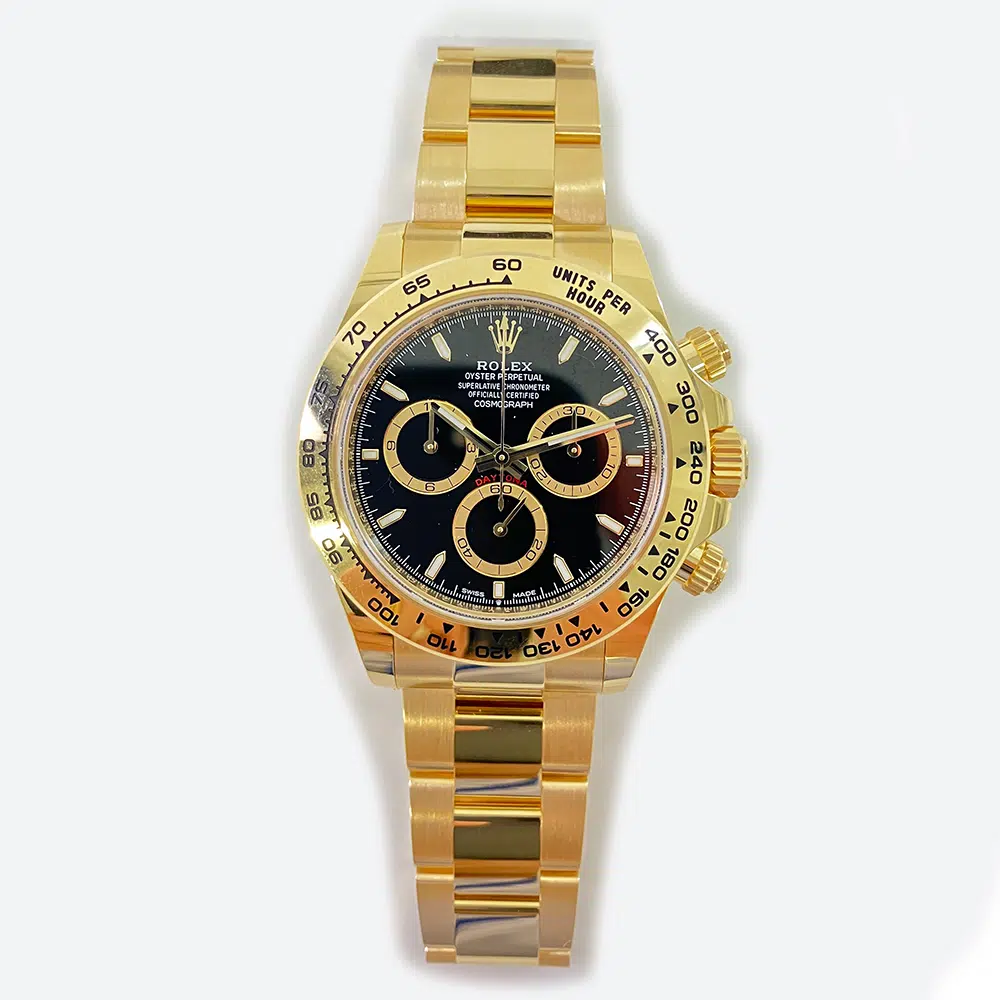 Rolex Daytona 40mm 126508 Oyster Yellow Gold Watch Black Index Dial 2023 – image 2