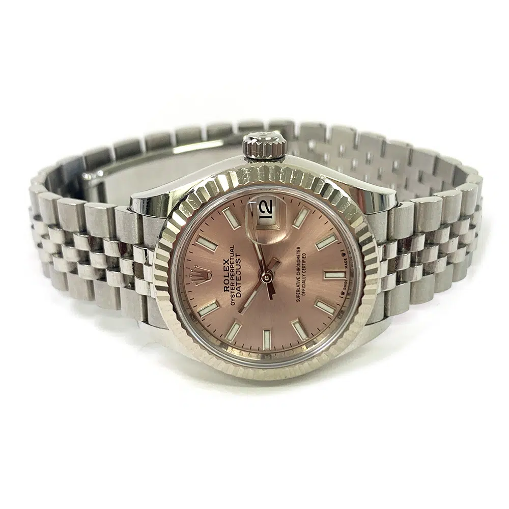 Rolex Lady-Datejust 28mm Jubilee 279174 Stainless Steel Watch Pink Index Dial – image 4