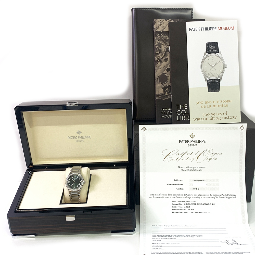 Patek Philippe Twenty~4 7300/1200A-011 36mm Stainless Steel with Green Dial Watch 2021
